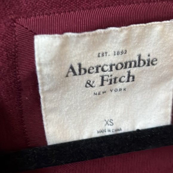 Abercrombie & Fitch cardigan. Burgundy. Size XS women’s. - Picture 2 of 4